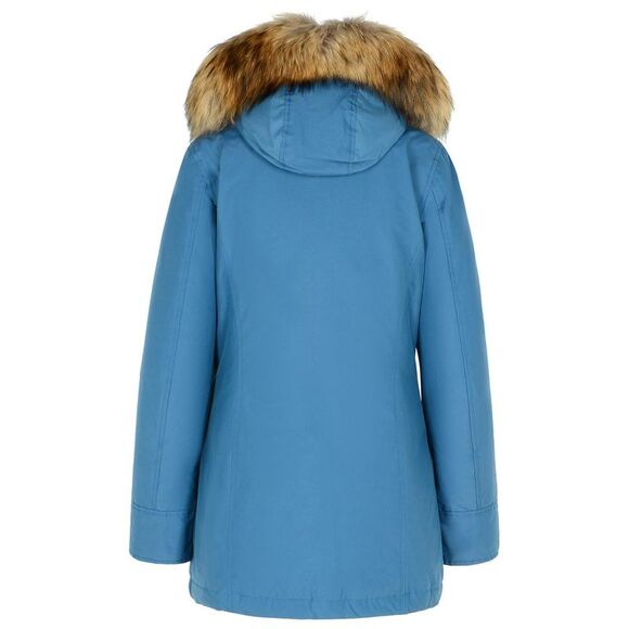 Woolrich John Rich & Bros 'Artic' Light Blue Cotton Blend Parka Women - Picture 3 of 3